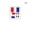 B001- France Flag, variant on France Soccer Match Flag Tattoo Decals Set of 10, Patriotic Decorations, Car Window, Wall Decor, 2.5X2 Inch Red White Blue France Flag Temporary for Sports Events, Car Decor and