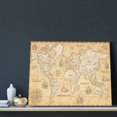 thumbnail image 3 of Naloa World Map Print Canvas Bathroom Wall Art,Bathroom Wall Art Decoration, Canvas Poster Prints,Decorative Paintings for Living Room, Bathroom, Kids Room, 3 of 6