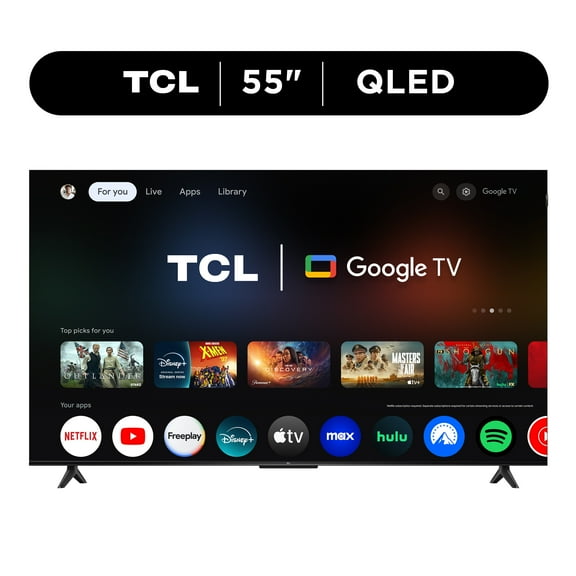 TCL 55" Q Series (NEW 2025) 4K UHD HDR QLED Smart TV with Google TV – Dolby Vision, Dolby Atmos, Motion Rate 120, HDR 10 , Auto Game Mode - 55Q51K