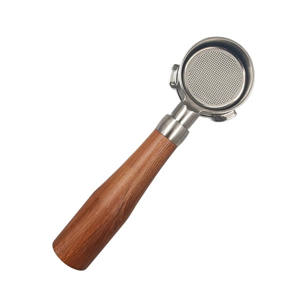 Portafiltro de café de 54mm, mango de filtro de portafiltro sin fondo, portafiltro de acero inoxidable para máquina de espresso, pieza de accesorios Estilo A Baoblaze Portafiltro sin fondo