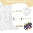 thumbnail image 2 of Collar YAXINRUI con cuentas de Mardi Gras, color blanco, 144 unidades, como obsequio para fiestas, 2 of 7