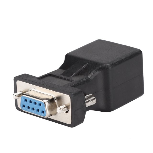 Conector adaptador DB9 hembra a RJ45 analógico 720 1080I 1080P de aleación gruesa, 2 uds.