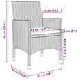 thumbnail image 1 of vidaXL 7 Piece Garden Dining Set with Cushions Poly Rattan and Glass, 1 of 4