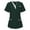 Green, variant on QATAINLAV Holiday Scrub Tops for Women Solid Color Short Sleeve Medical Nursing Scrubs Shirts with Pockets Stretchy V Neck Front Button Up Workwear Prime Sale Green XL