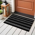 thumbnail image 4 of Geometric Black Front Door Rugs 2x3 ft Ethnic Stripes Small Rug for Entryway Non Slip Washable Bathroom Door Mat Absorbent Floor Mat for Indoor Entrance, 4 of 9