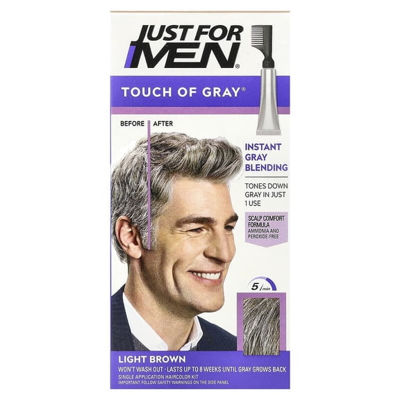 Just For Men Touch of Gray Hair Color, Light Brown T-25, 1 Ea