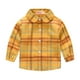 thumbnail image 1 of Gibobby blusas de cuello Camisa de invierno de manga larga para niños pequeños y niñas, abrigo, prendas de vestir para bebés, ropa a cuadros, negro, , rosa(Anaranjado, 3-4 Años), 1 of 4