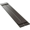 thumbnail image 6 of Ekena Millwork 11 1/4"W x 42"H True Fit PVC Two Board Spaced Board-n-Batten Shutters, Raisin Brown (Per Pair - Hardware Not Included), 6 of 8