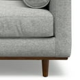 thumbnail image 6 of Morrison 42 inch Wide Mid-Century Modern Arm Chair in Mist Grey Performance Fabric, 6 of 11