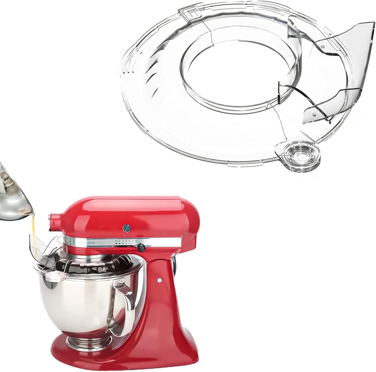 KitchenAid 5-Quart Tilt-Head Glass Bowl with Measurement Markings