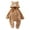 Khaki, variant on Odeerbi Infant Boys Girls Winter Warm Flannel Romper Jumpsuit Fleece Baby Clothes Infant Baby Long Sleeve Solid Color Thermal Warm Onesie Round Neck Bodysuit Khaki