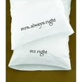 thumbnail image 2 of Hortense B. Hewitt Hortense B Hewitt Mr. and Mrs. Right Pillowcases Wedding Gift, red, 2 of 2