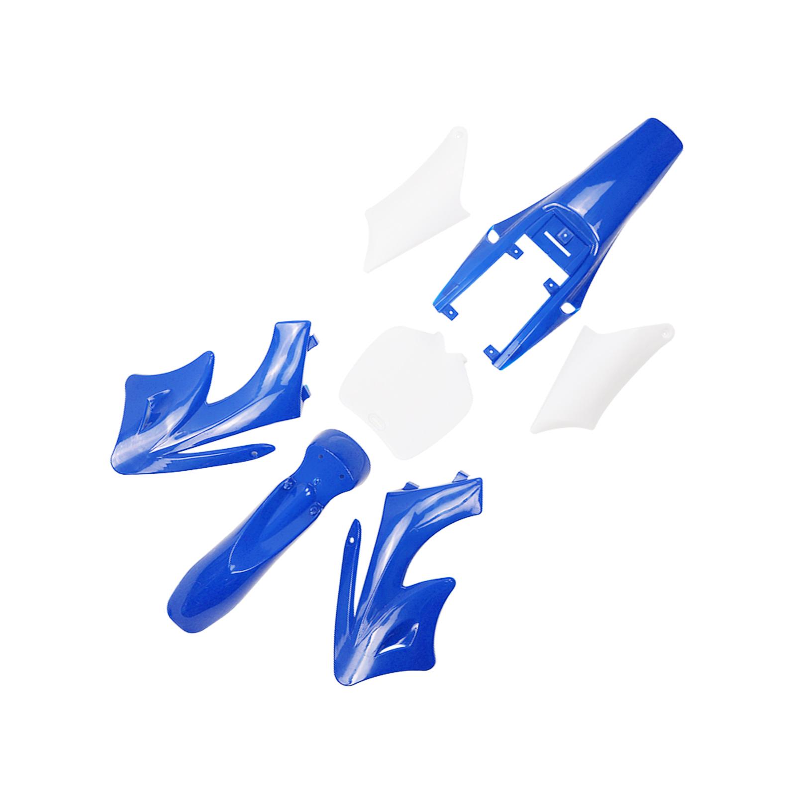 Kit Carénages Plastique Noir Pour Pit Bike CRF50, XR50, SSR 110/125, MX650 - 7 Pièces, Résistant Eau Et Chaleur - Compatible Nombreuses Marques