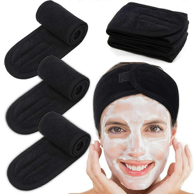 1/2/5/10/20pcs Eyelashes Extension Spa Face Headband Make Up Wrap Head Terry Cloth Hairband Stretch Towel with Magic Tape