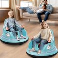 thumbnail image 4 of 12V Bumper Car,Neche Ride On Toys for Toddlers,360° Spin Toddler Car with Remote,5 LED Lights,Light Blue, 4 of 15