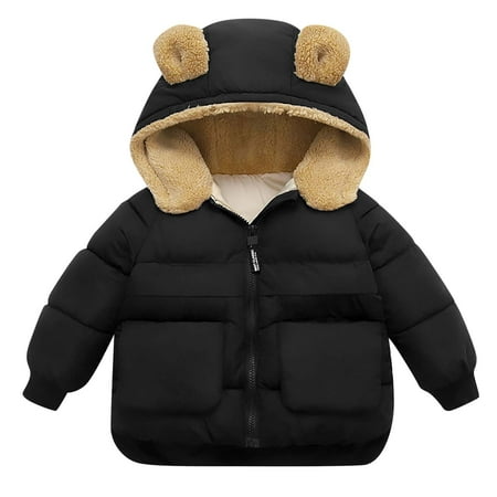 

Baby Toddler Boys Girls Winter Warm Coats Hoodies Windproof Jacket Hooded Snowsuit Outerwear Waterproof Thick Coat Down Jacket