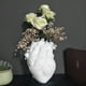 thumbnail image 5 of Anatomical Heart Vase Resin Flower Pot Heart Shape Vase,White, 5 of 5