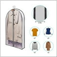 Garment Bag Suit Bag For Closet Storage And Travel Foldable Garment Bag With Two Transparent