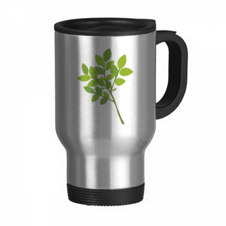 

Weak Grenn Branches Green Travel Mug Flip Lid Stainless Steel Cup Car Tumbler Thermos