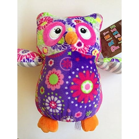 Mary Meyer Print Pizzazz Olio Owl - 7", Purple Belly Plush Stuffed Animal Toy