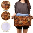 thumbnail image 3 of Yayeee Canvas Storage Basket with Handles for Shelves Fabric Bins Closet Organizer, Fall Pattern, 3 of 8