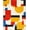 Red, Pattern 4, variant on ODIKA 8'x10' Round Music Record With Abstract Pop Rock Album Cover Art Design Washable Area Rug Non-Shedding, Easy Care, for King Size Bedroom Under Bed, Master Suite
