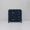 thumbnail image 4 of Lexora Home Jacques 36" Vanity Cabinet in Navy Blue, 4 of 9