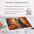 thumbnail image 4 of Carolines Treasures DAC1054LCB 15 x 12 in. Unisex Black Labrador Retriever Fall Glass Cutting Board - Large, 4 of 6