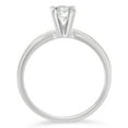 thumbnail image 2 of 14k White Gold 0.4ct TDW Round-cut GIA Certified Diamond Solitaire Engagement Ring (F,VS2), 2 of 7