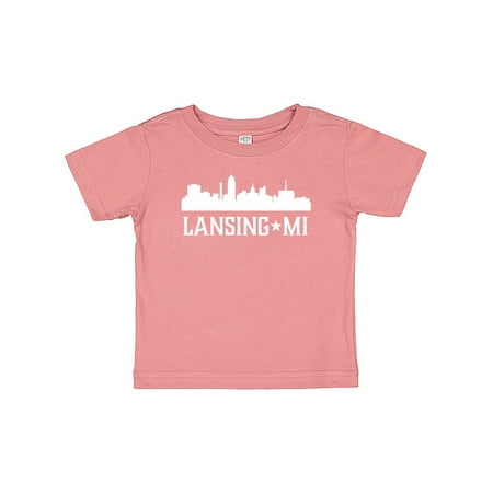 

Inktastic Lansing Michigan Skyline MI Cities Gift Baby Boy or Baby Girl T-Shirt