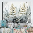 thumbnail image 2 of Designart "Golden Oasis Green Ferns" Floral Metal Wall Art, 2 of 5