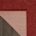 Nourison Essentials Indoor/Outdoor Brick Red 6' x 9' Area Rug, (6x9