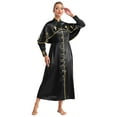 thumbnail image 2 of TiaoBug Clergy Robe for Women Button Down Clergy Dress Cassock Pulpit Church Minister Vestment Liturgical Gown Black XL, 2 of 7