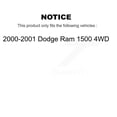 thumbnail image 2 of CMX Front Rear Disc Brake Rotors Drums Kit for Car 2000-2001 Dodge Ram 1500 4WD K8-101980, 2 of 11
