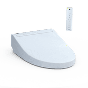 TOTO C5 WASHLET+ Ready Electronic Bidet Toilet Seat with PREMIST and EWATER+ Wand Cleaning, Elongated, Cotton White - SW3084T40#01