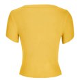 thumbnail image 5 of Blusa superior sexy de manga corta sólida con cuello redondo de verano para mujer con estilo OAVQHLG3B Store lin121212, 5 of 5