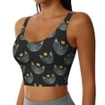 thumbnail image 2 of Naloa Faces Of The Cat Sports Bras for Women, High Support Bra with Removable Pads, Comfortable - Large, 2 of 9