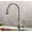 Brushed Nickel, variant on Kitchen Faucets Single Handle Pull Out Kitchen Tap with Aerator Single Hole Handle Swivel 360 Degree Water Mixer Tap Deck Mounted Retro Style Golden