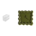 thumbnail image 1 of caso de tejido,Caja de almacenamiento de papel higiénico para montaje en pared,Reloj de pared,Reloj de pared decorativo para baño o dormitorio,Reloj de pared cuadrado silencioso,sin, 1 of 8