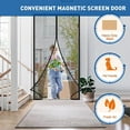 thumbnail image 5 of Black Magnetic Mosquito Net Door Screen (80x210), 5 of 5