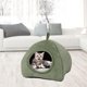 thumbnail image 1 of Casa de la cama del gato Yinane Cama para mascotas lavable en caliente verde, 1 of 8