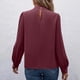 thumbnail image 2 of Ailaofu Long Sleeve Shirts for Women Round Neck Tops Pleated Front Blouses Dressy Casual Fall Clothes Fashion, 2 of 5