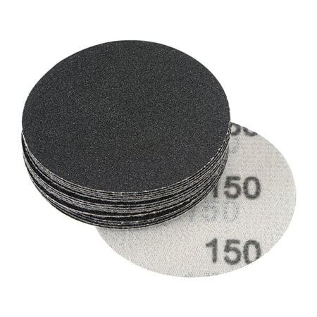 

Uxcell 3 150 Grit Wet/Dry Hook and Loop Silicon Carbide Sanding Discs 15 Pack