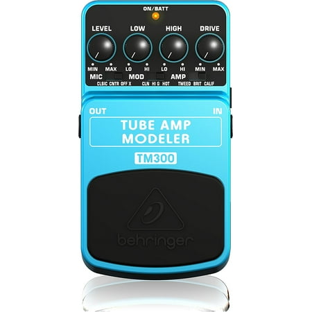 TUBE AMP MODELER TM300, Authentic modeling technology for 3 classic guitar amps, 3 gain modes and 3 mic placements for a total of 27 configurations that let.., By Behringer From