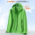 thumbnail image 3 of Men's Upf 50+ Protection Clothing Zip Up Mesh Breathable Lightweight Hoodie Shirts Hiking Jackets, 3 of 4