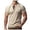 Khaki, variant on Kcolen Mens Big And Tall T Shirts Funny Men's V Neck Buckle Detail Casual Sport Short Sleeve Tee Top for Summer Comfort