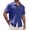 Navy, variant on Men's Short Sleeve Button Down Shirts Lightweight Hollow Texture Summer Beach Vacation Shirt