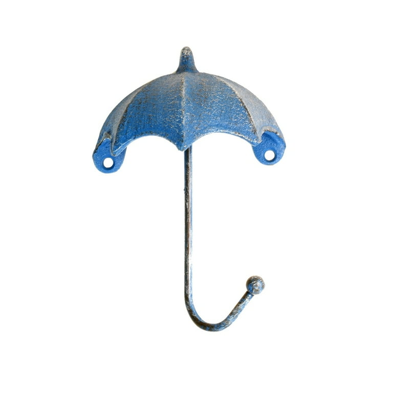 3D Blue Umbrella Swivel Wall Hat Hanger Rain Coat Rack Keychain Key Chain Holder 3D Blue Umbrella Swivel Wall Hat Hanger Rain Coat Rack Keychain Key Chain Holder