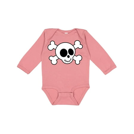 

Inktastic Fun Skull And Crossbones Gift Baby Boy or Baby Girl Long Sleeve Bodysuit