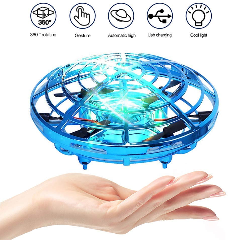 INDOOR Toy 3 Pack Mini Drones 360° Rotating Smart Mini UFO Drone for Kids OUT 